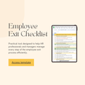 HR Employee Exit Checklist – Complete Offboarding Template
